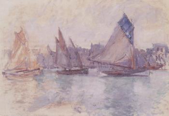 尅勞德 莫奈 Boats in the Port of Le Havre